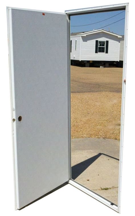 metal rod trailer house door at walmart|Single Outswing Doors for Manufactured Housing.